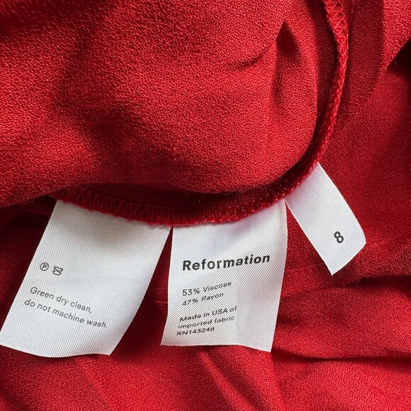 Reformation Red Slip Dress - Picture 5 of 5